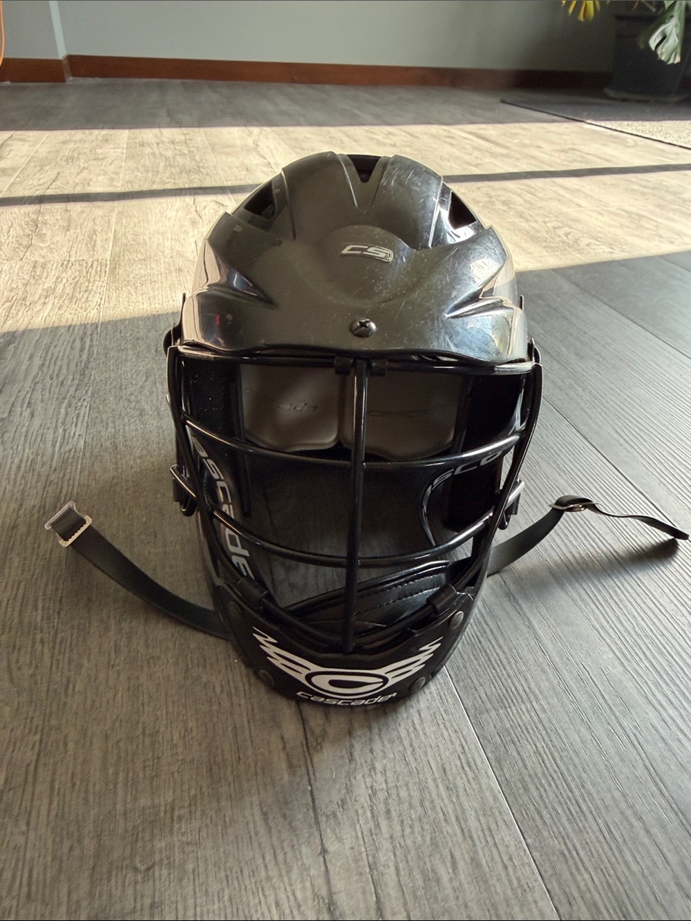 Cascade Black Youth Lacrosse Helmet with Face Mask